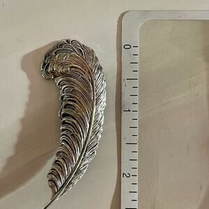Vintage 1960s brooch Sarah Coventry Feather Pin Mad Men Style Elegant Classic